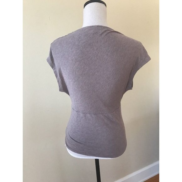Anthropologie Postmark Drape & Twist Tee Sz S Knit - Picture 6 of 8